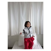【取寄】PEPPER フリースパーカーベスト|冬服|韓国子供服
