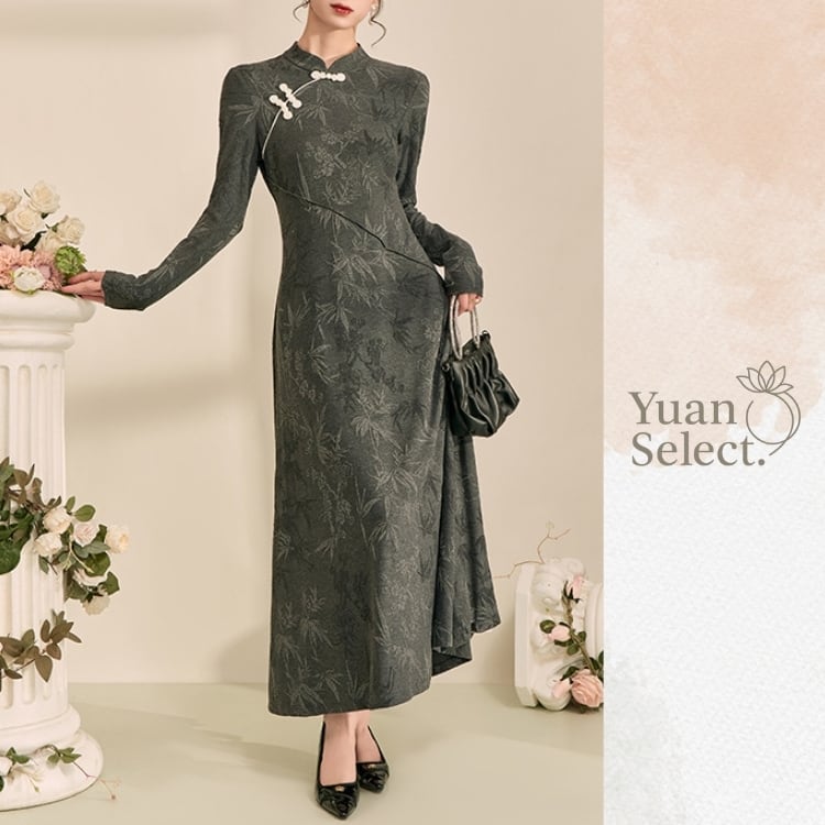 チャイナ風　ロングワンピース　YS00039