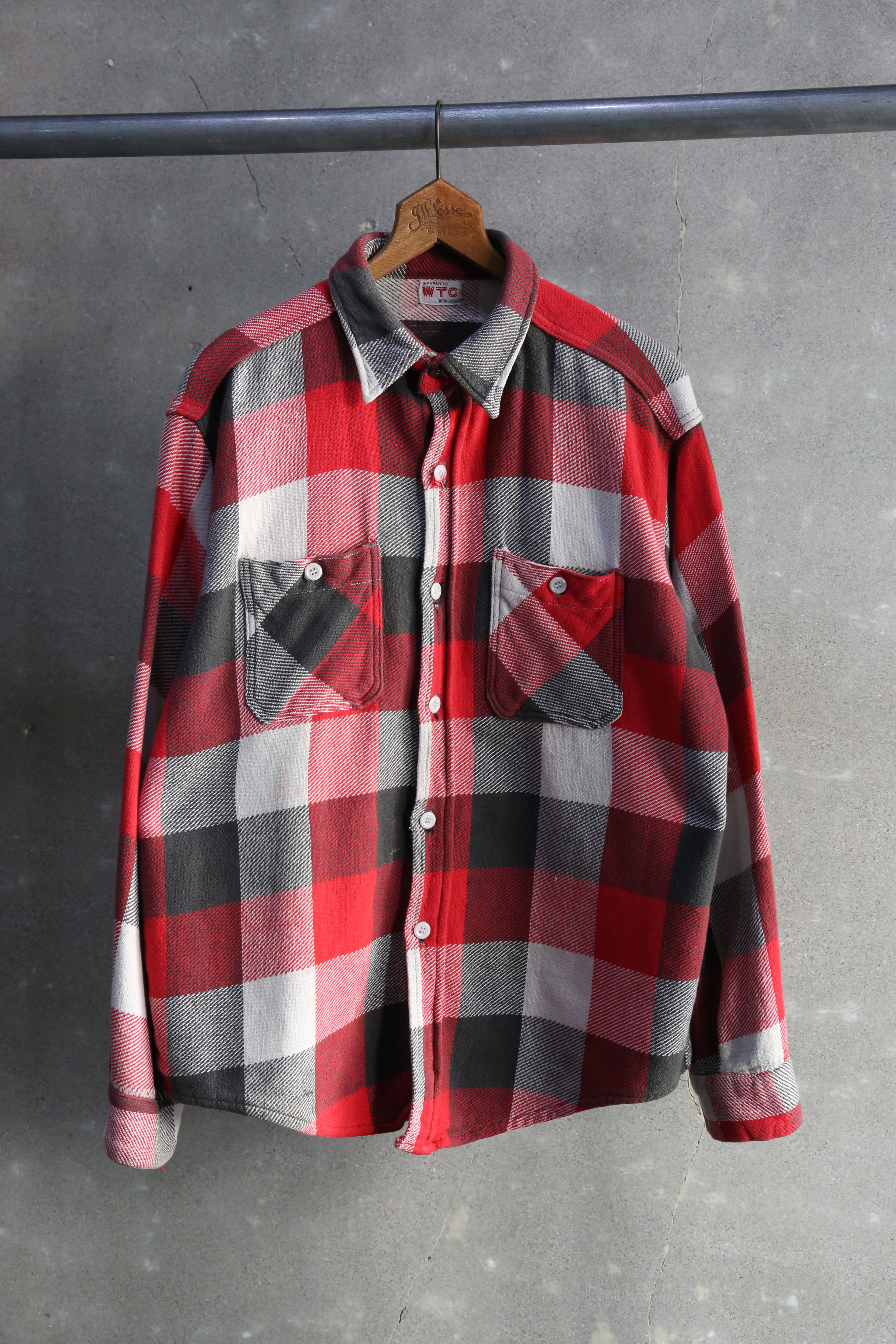 60s【W.T.GRANT】L/S Flannel Shirt | the Holic vintage clothing