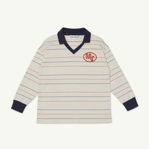 《main story 2026AW》Athletic Top / Pastel Parchment Stripe