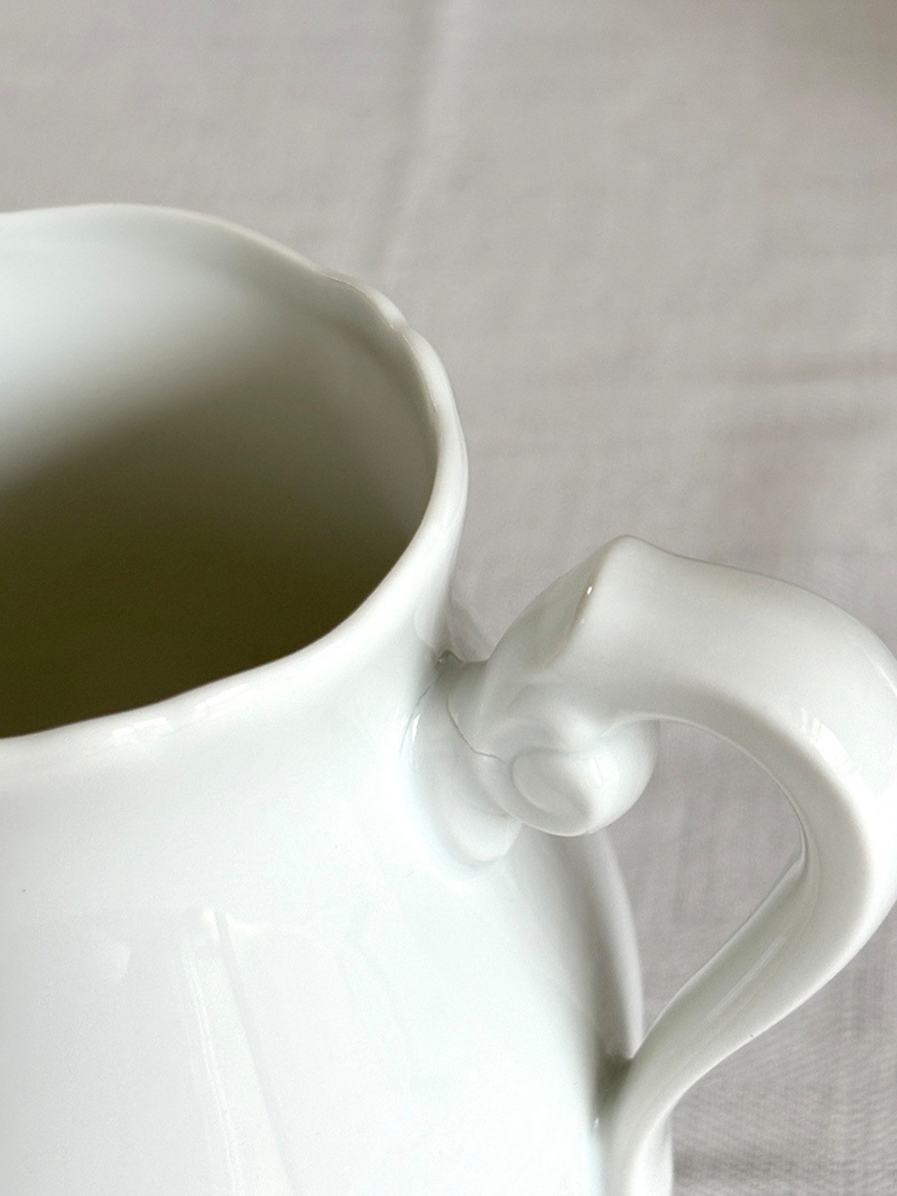 ミルクシュガーポットセット　ミルクピッチャーとシュガーポット　クリーマーセット　リモージュ　白磁　　12tweg17