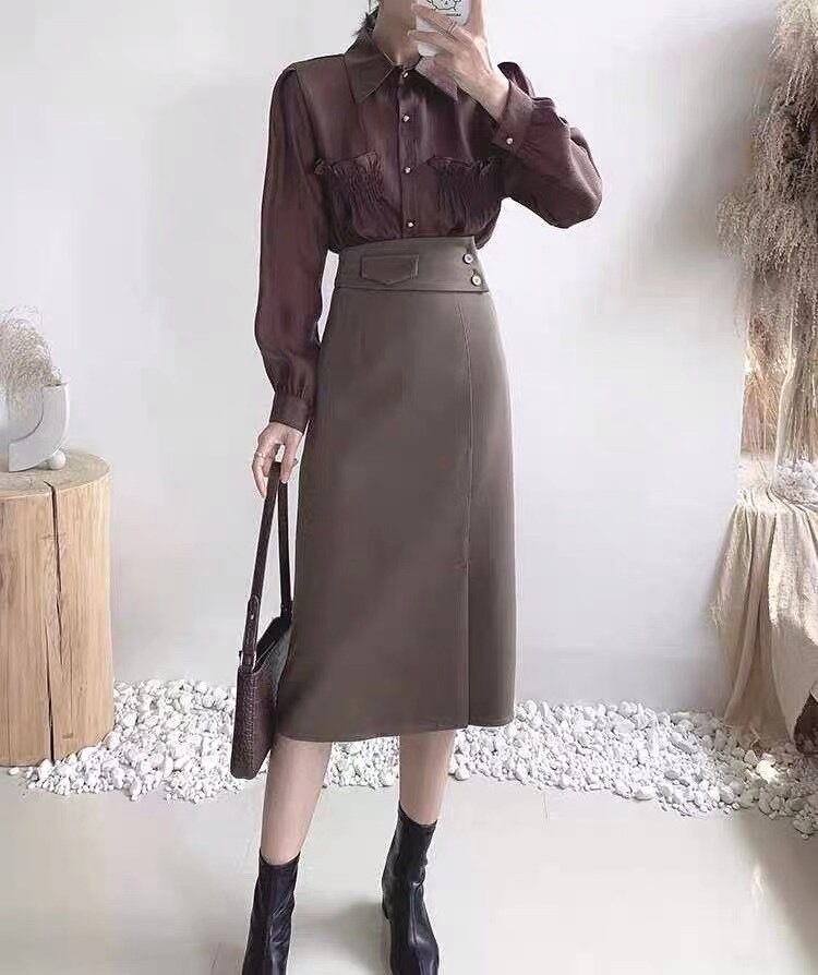 ミモレ丈タイトスカート