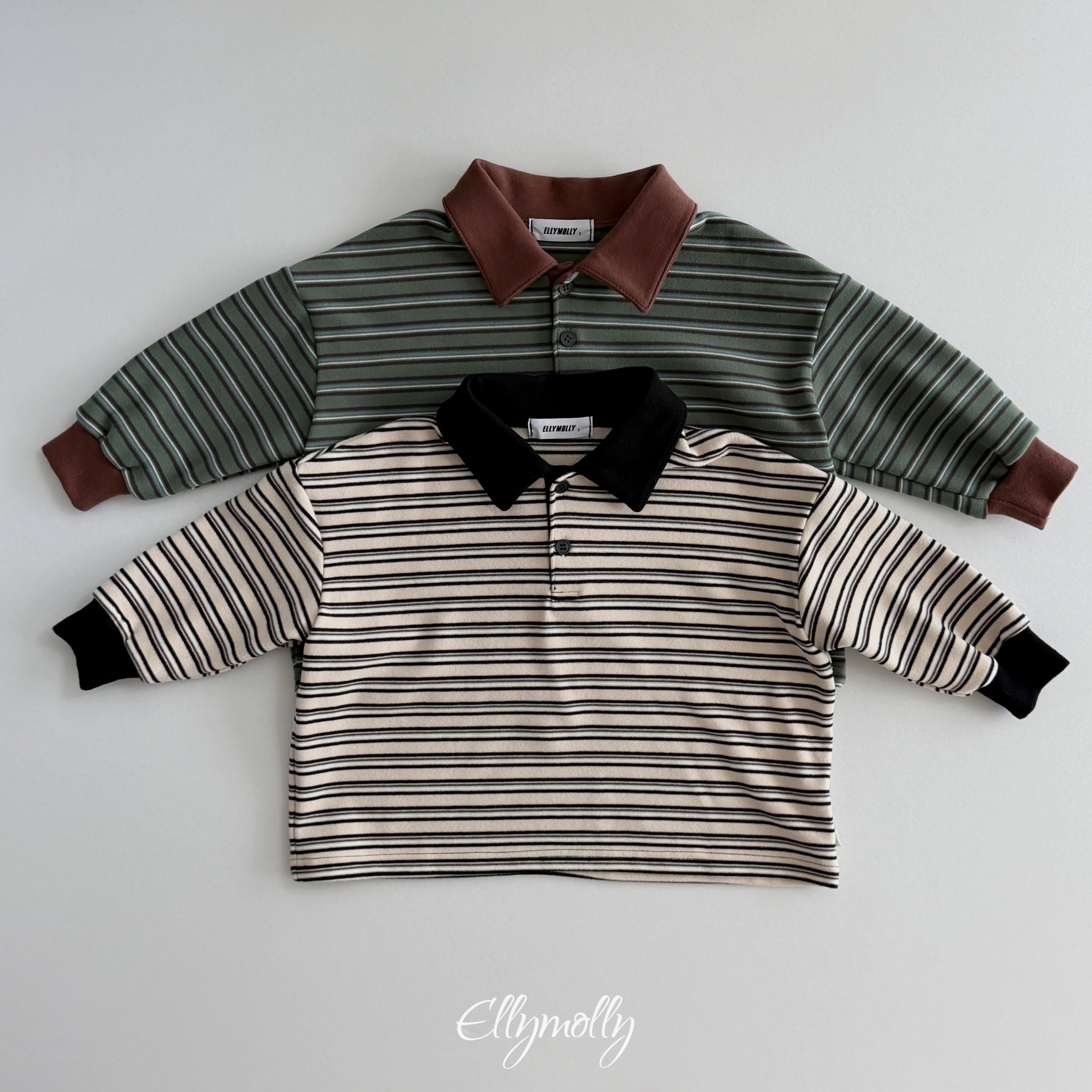 click peach collar tee【ELLYMOLLY】※11月下旬〜12月上旬発送予定