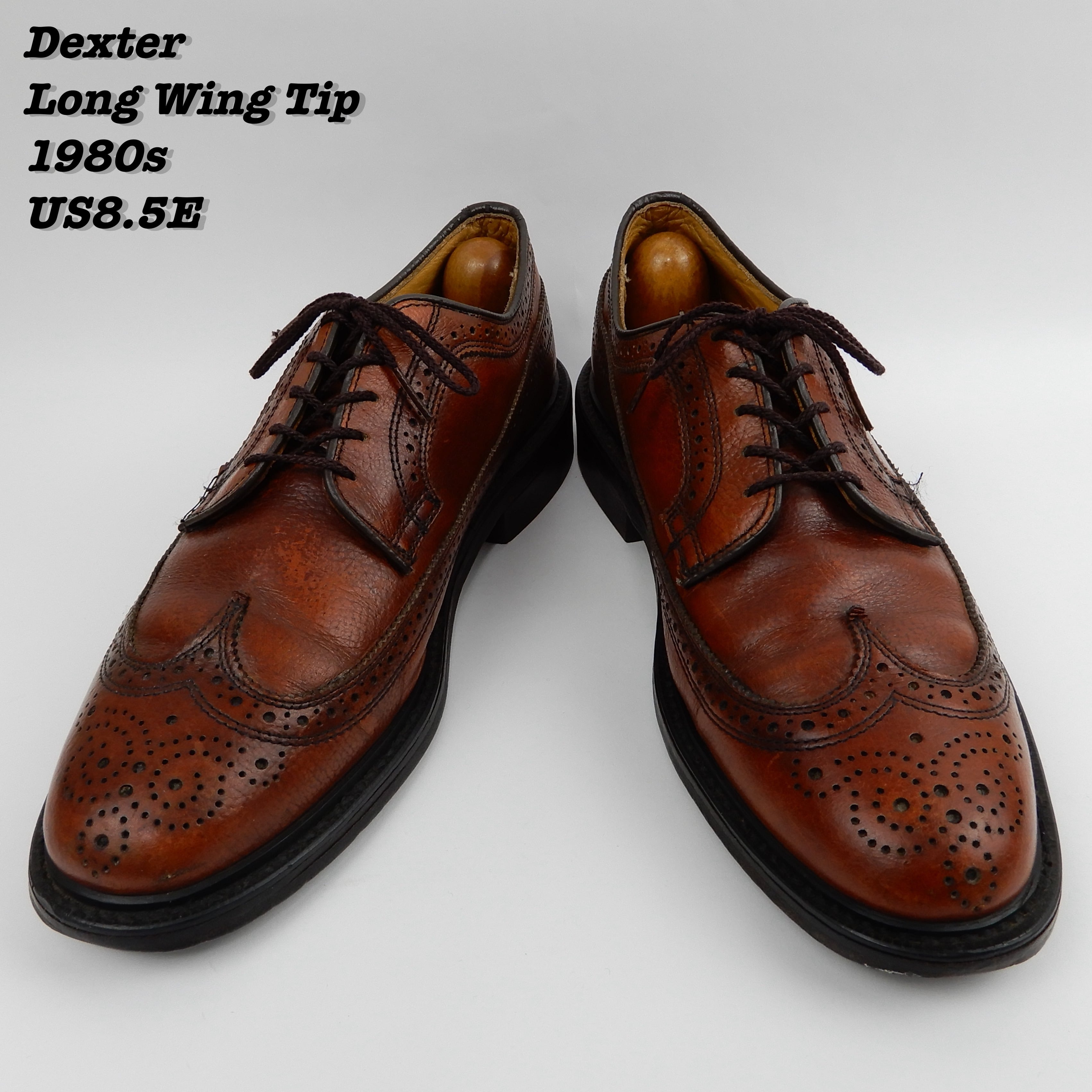 メンズDexter Long Wing Tip Shoes 1980s US8.5E