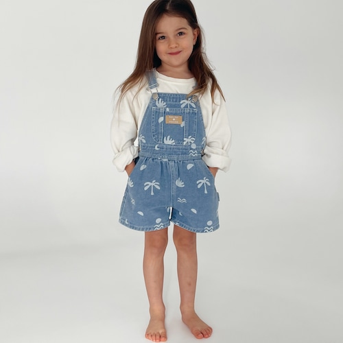 【TWIN COLLECTIVE×bamlovesboo】Carpenter Shortall - Cali Print Demim