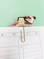 【EMB PAPER CLIP】 FOOD刺繍モチーフのクリップ・しおり