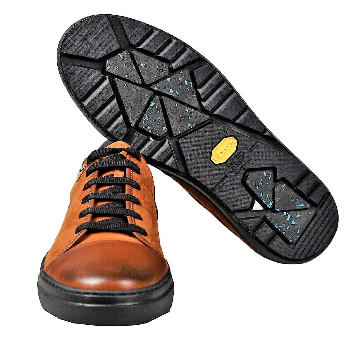 ジリー ZILLI 極上スエード＆カーフレザースニーカー　ブラウン　サイズ9.5 ☆定価50万円超・新品未使用☆ ジリー ZILLI 極上スエード＆カーフ