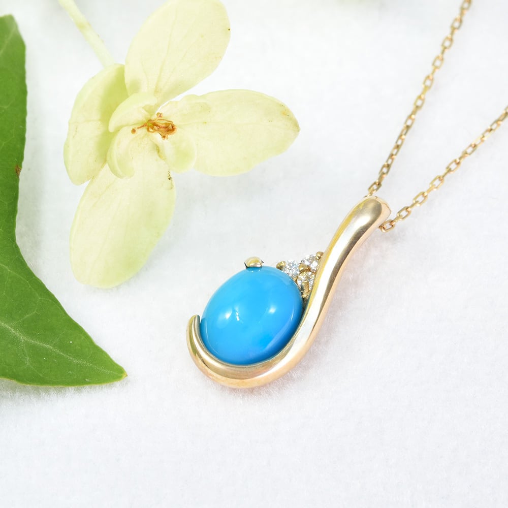 ターコイズ ペンダントトップ K10ゴールド CK088CIBSN | kyfactory