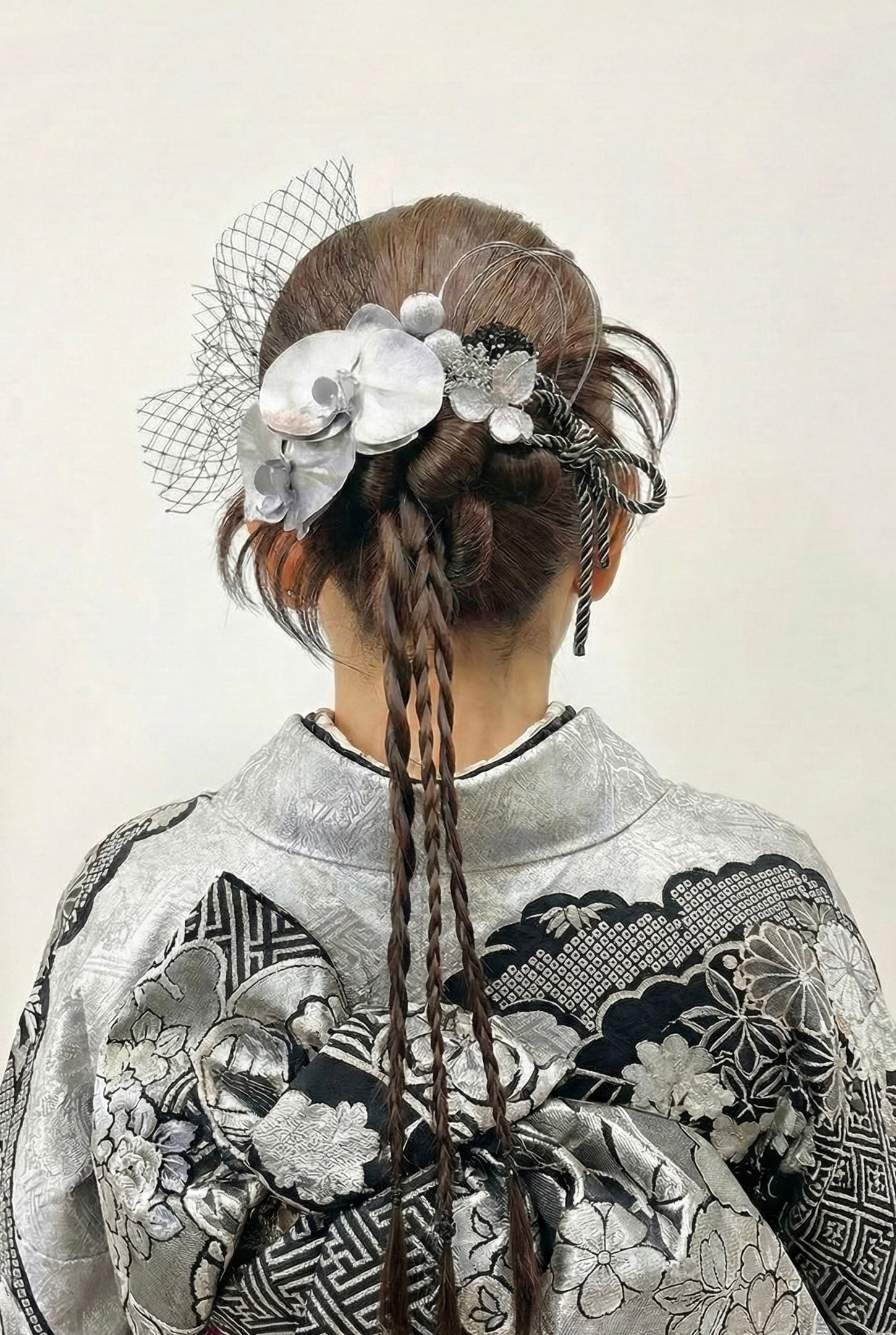 シルバー胡蝶蘭髪飾り シルバー 成人式 卒業式 結婚式 | cocorofleur