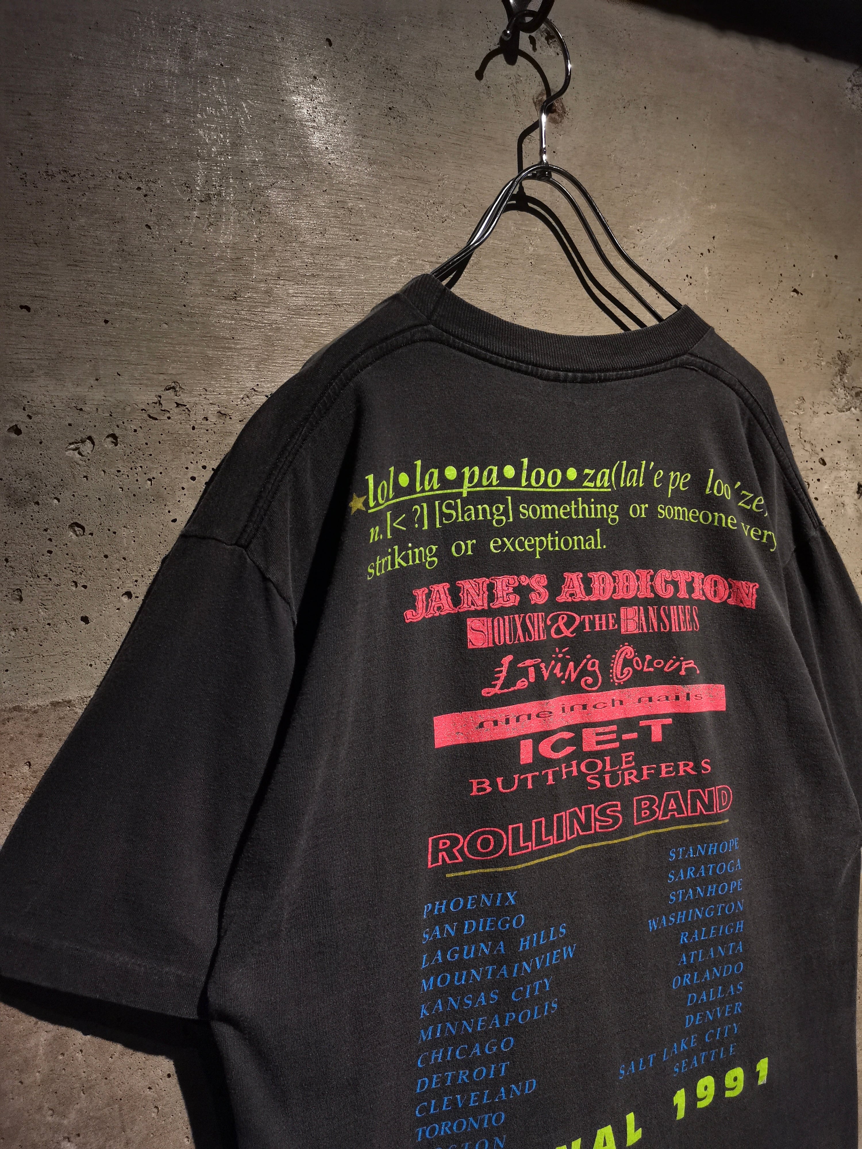 Caka】Lollapalooza 1991 Vintage Tee | Caka(カカ）下北沢古着屋