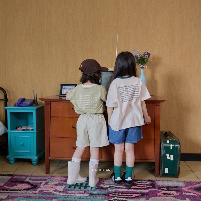 《予約》送料無料【BLACK BEAN】kids) Aone T