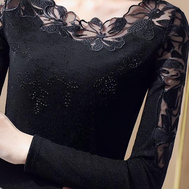 エレガントレース　フローラルトップス　  ds0624