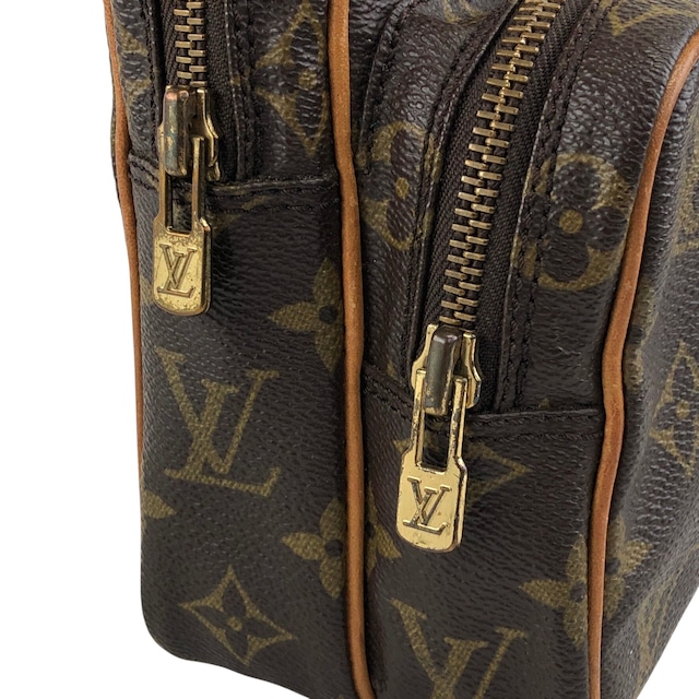 LOUIS VUITTON ルイヴィトン モノグラム ショルダーバッグ ブラウン PVC レザー 旧アマゾン vintage ヴィンテージ オールド zvucr2