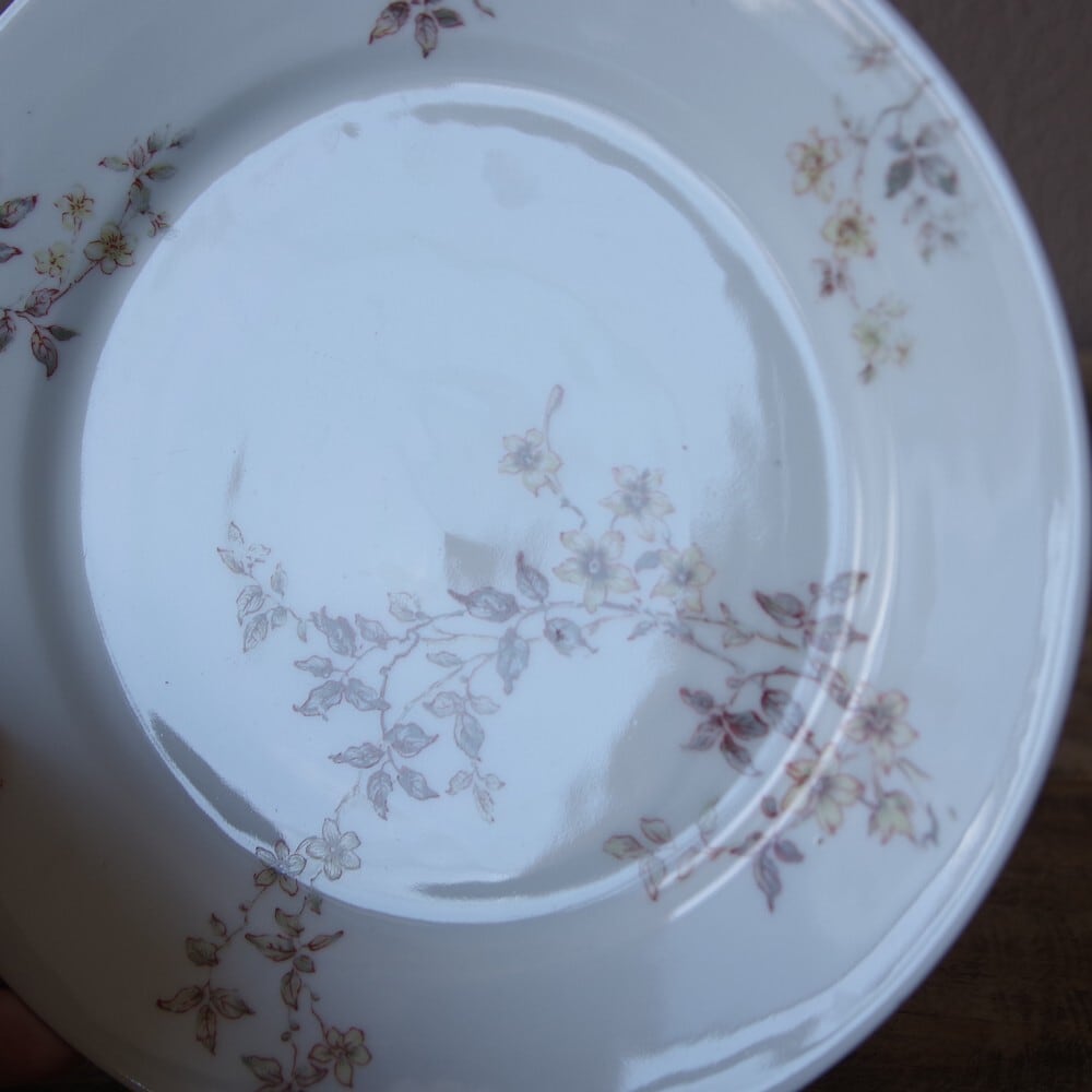 フランス アンティーク 食器 リモージュ アビランド 黄色 花柄