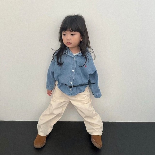 〚予約〛Denim shirt <kids>