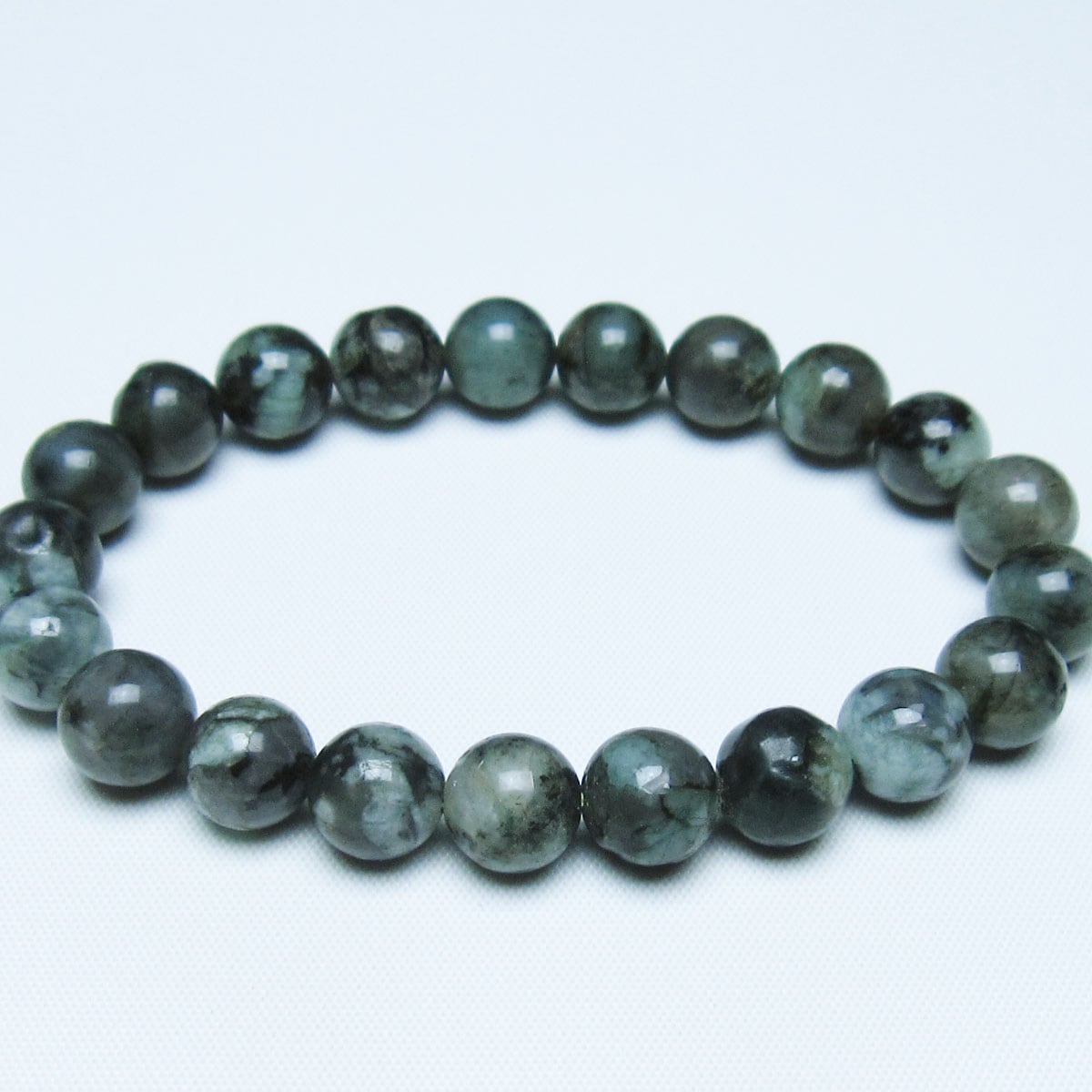 エメラルド ブレスレット 10mm 一点物 メール便可 [M便 1/10] 111-45963