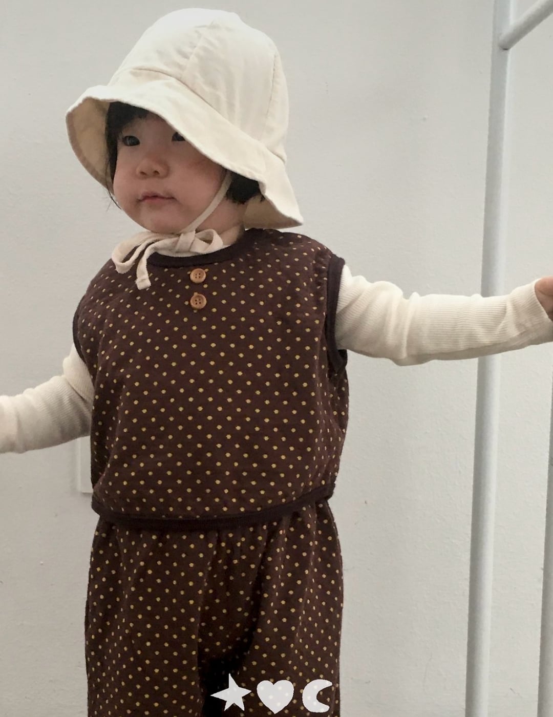 送料無料【予約】/  babyハートドットフリルパンツ /lalaland