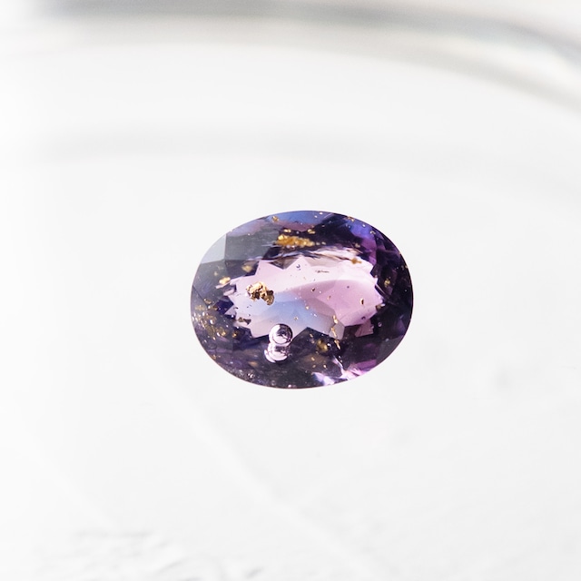 オーバル 10×8mm #268【硝子の宝石】箔入