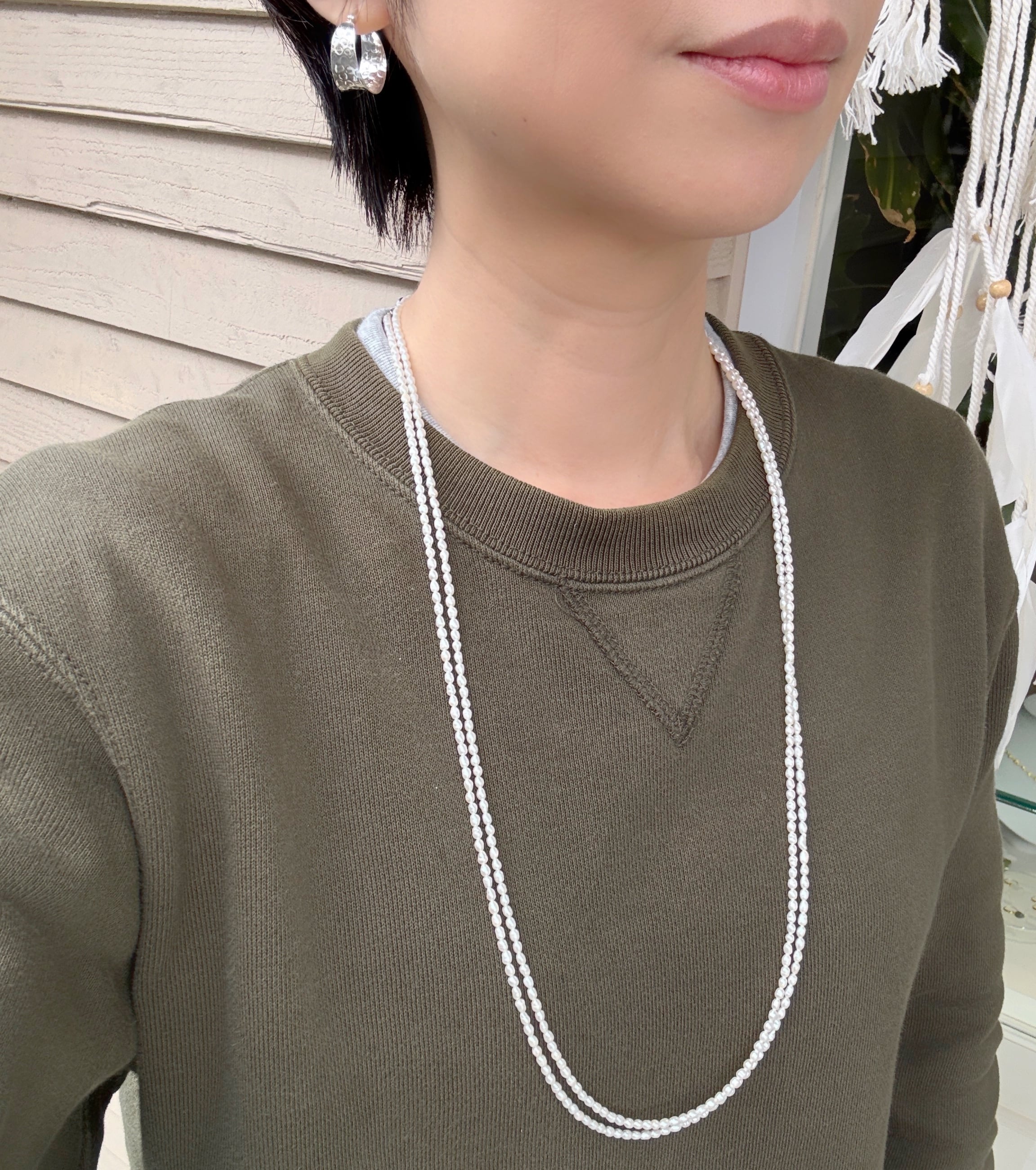 ラスト1】Lagoon Original 150cm ベビーパール ロングネックレス