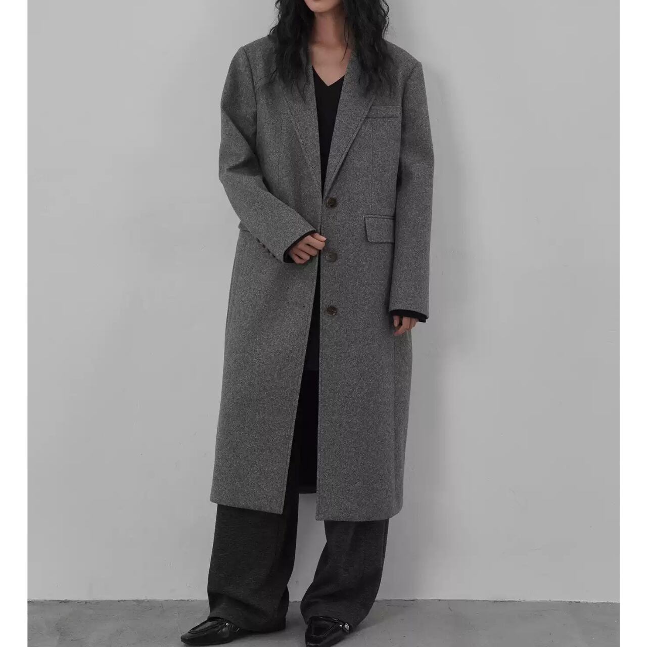 クラシックテーラードロングチェスターコート CO3477