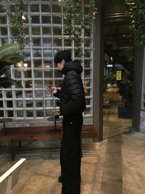 Lightweight Cropped Hooded Puffer Jacket (3color)