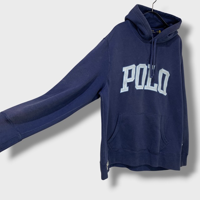 ラルフローレン POLOロゴスウェットパーカー ポニーマーク ネイビー XL