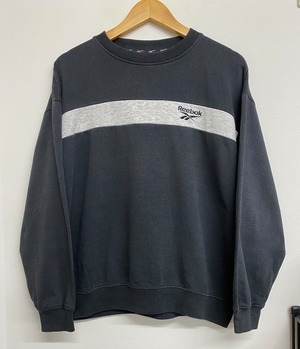 90sReebok Cotton Embroidery Crewneck Sweater/L