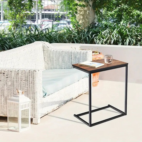 サイドテーブル コーヒーテーブル C字型 省スペース 防水 机 ティーテーブル マルチテーブル おしゃれ