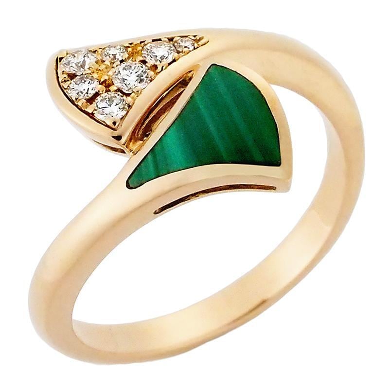 ブルガリ BVLGARI ディーヴァ ドリーム リング マラカイト