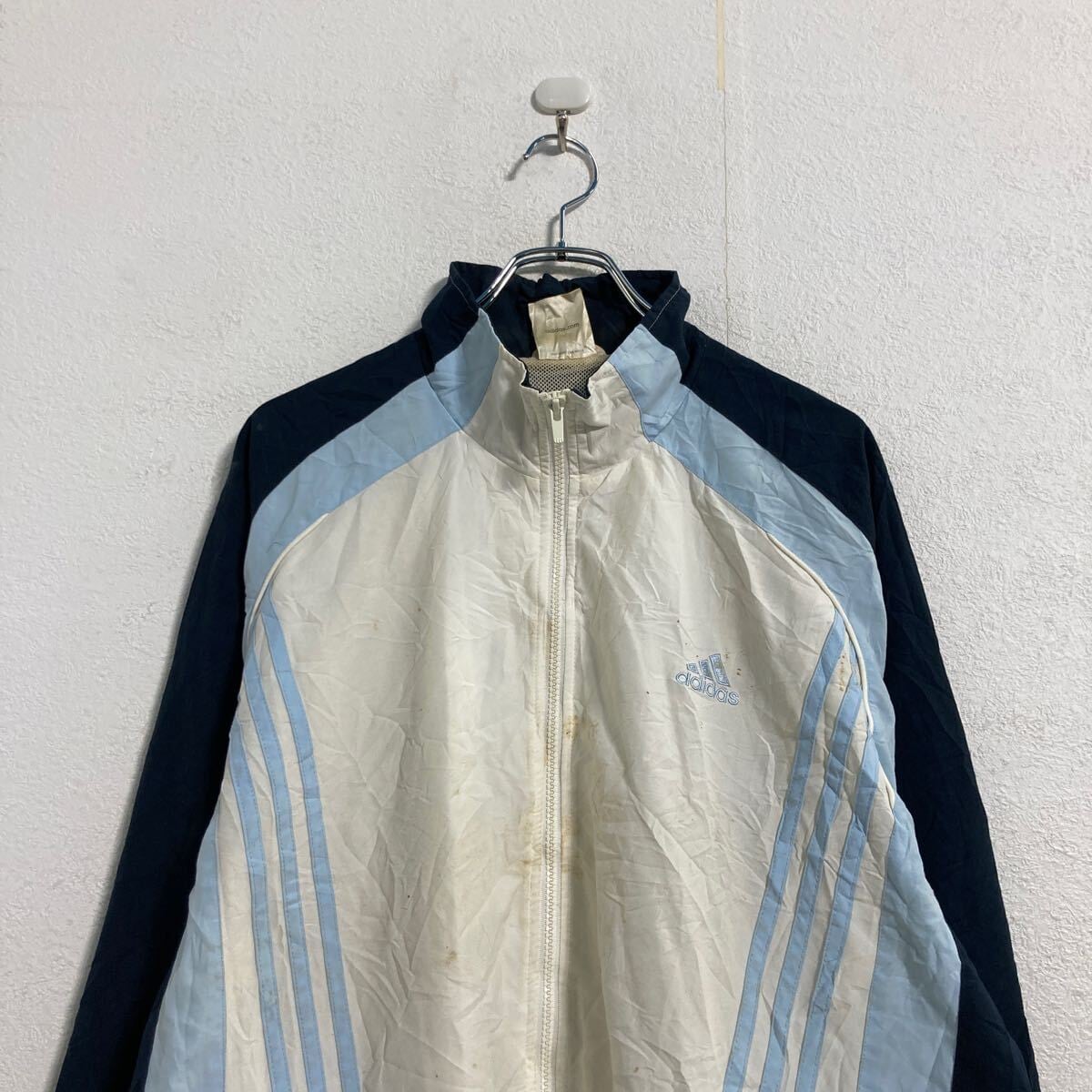 adidas ジップアップ ジャケット 3XL〜 ホワイト ネイビー ライト