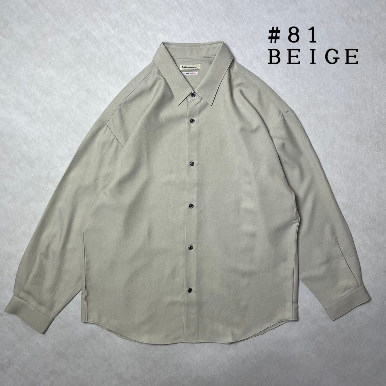 日本製】【定番】リフラクスとろみシャツ ルーズフィット CIAO 221-00