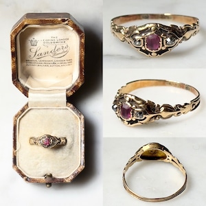 antique victorian 9ct gold ring