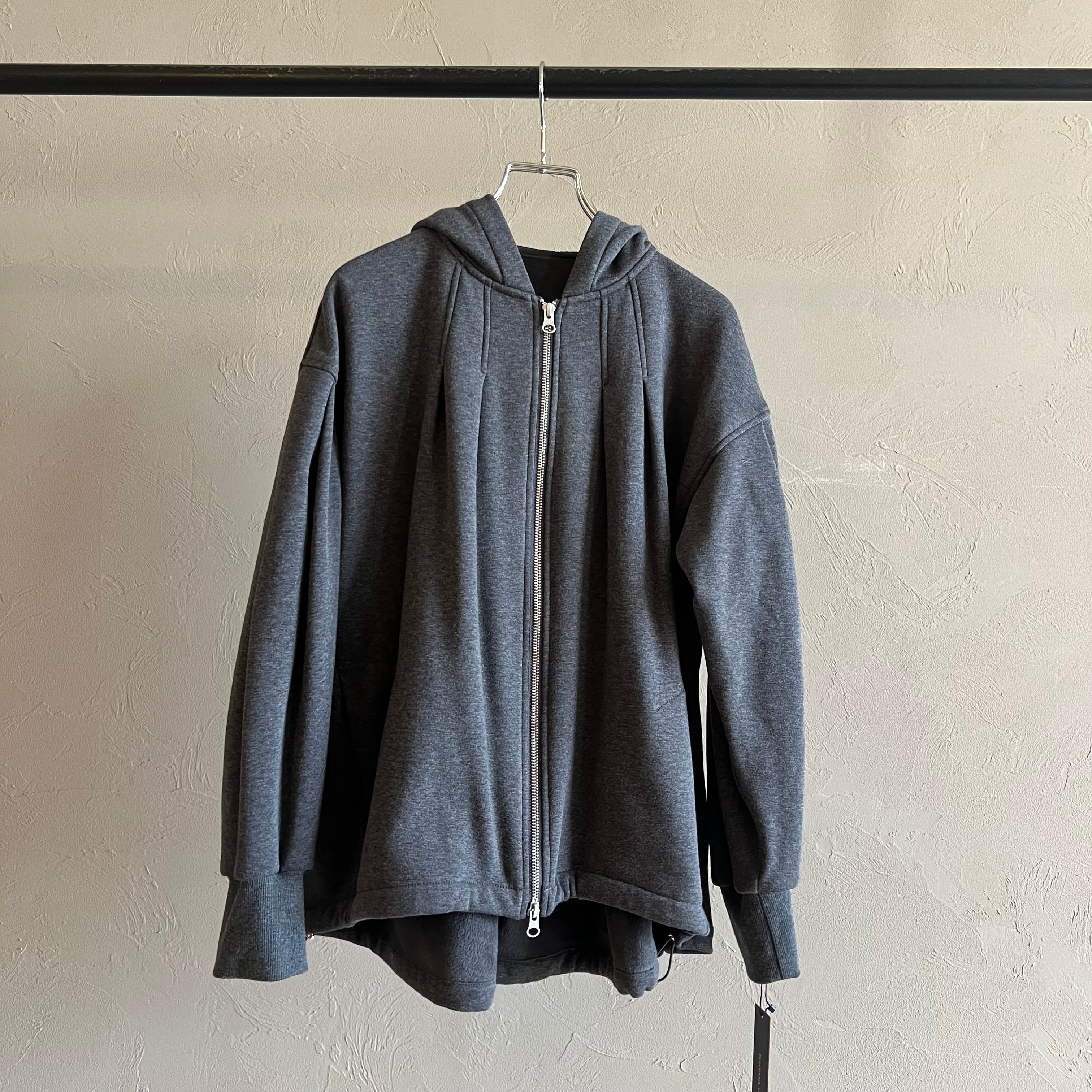 FONTANA GRANDE 】裏起毛タックデザインジップパーカー | valance 福井