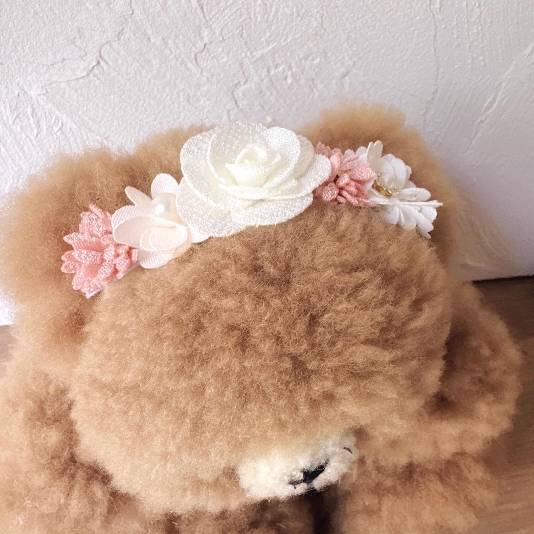 ピンク系お花のヘアバンド 2本セット