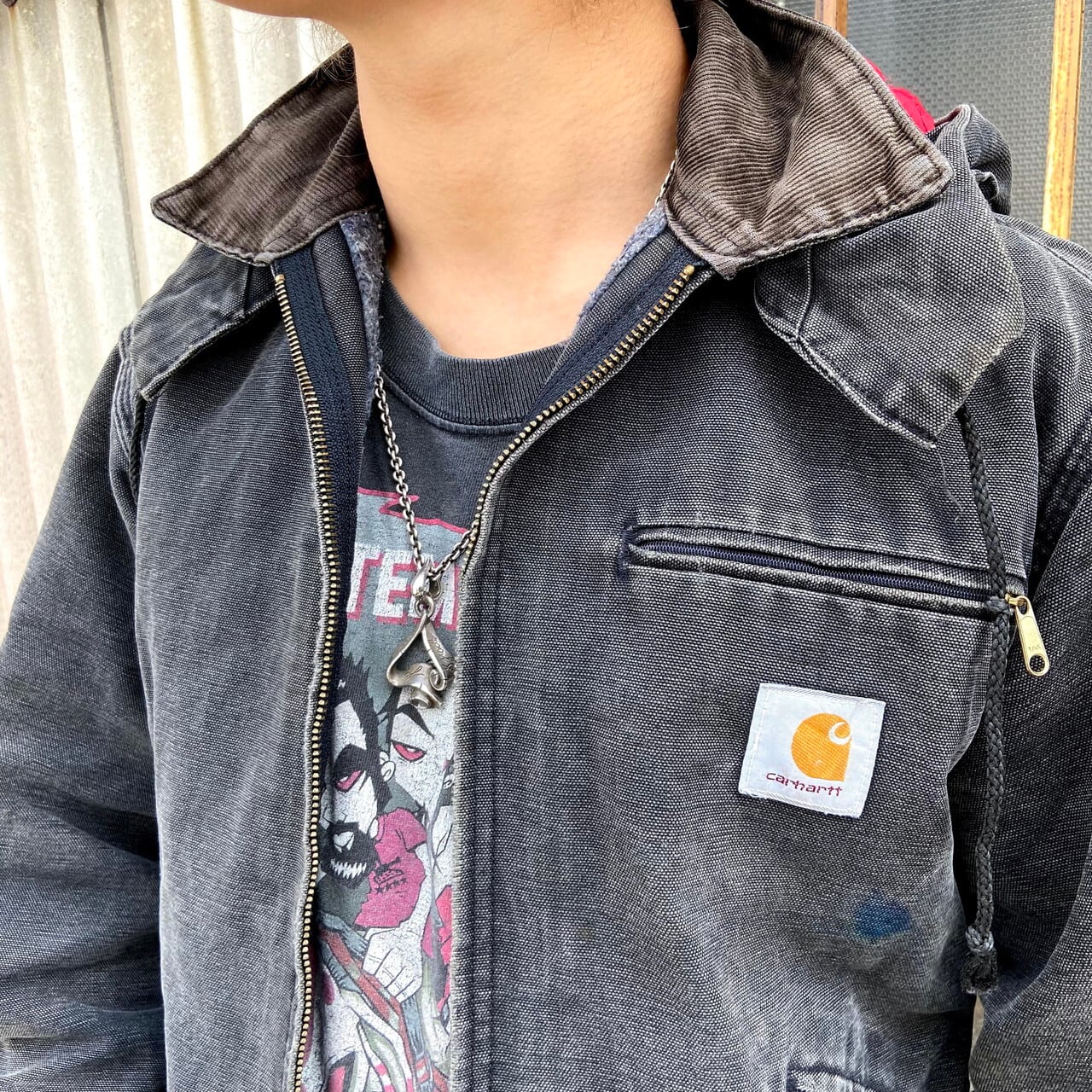 雰囲気系 Carhartt カーハート デトロイトジャケット 別売りフード付き ...