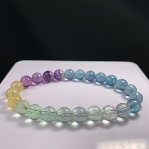 B124 キャンディーフローライトブレスレット