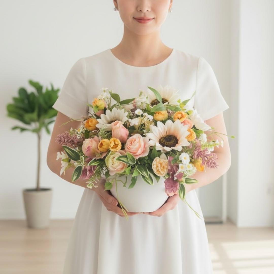 光触媒フラワー 季節を彩る 大人のひまわりアレンジ｜夏のフラワー