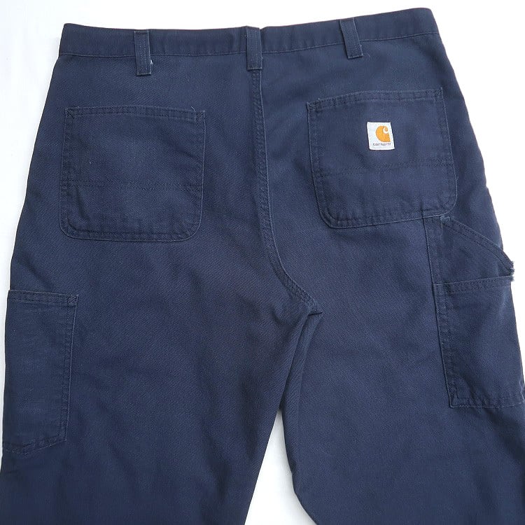 古着 カーハート Carhartt ワークパンツ ペインターパンツ ネイビー