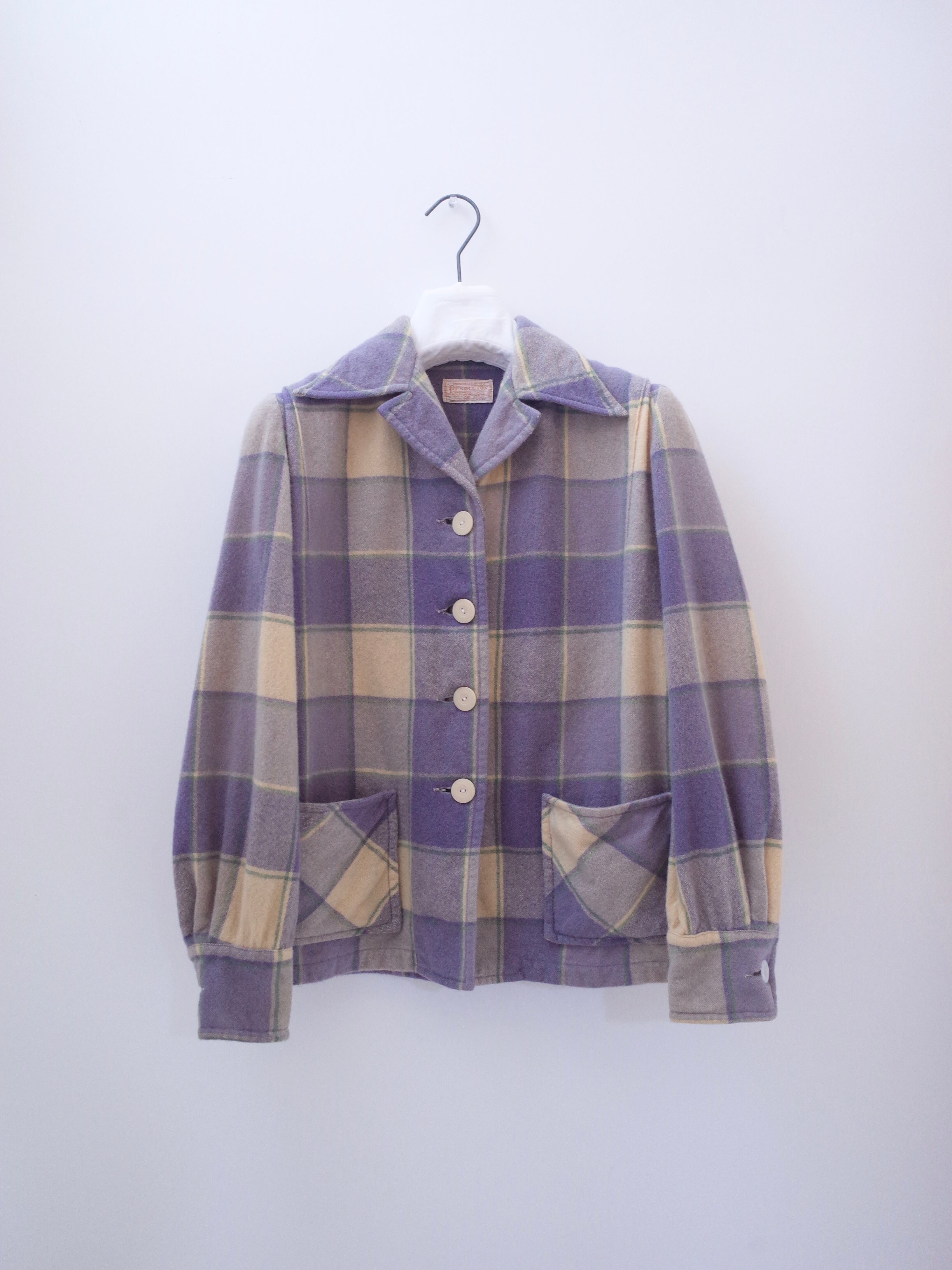 40-50's PENDLETON wool checked jacket