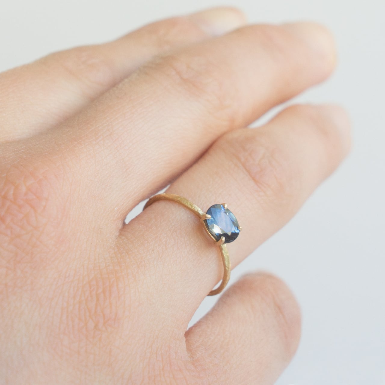 ティールサファイア・シルバーリング ティールサファイアリング | Kumiko Taya jewelry