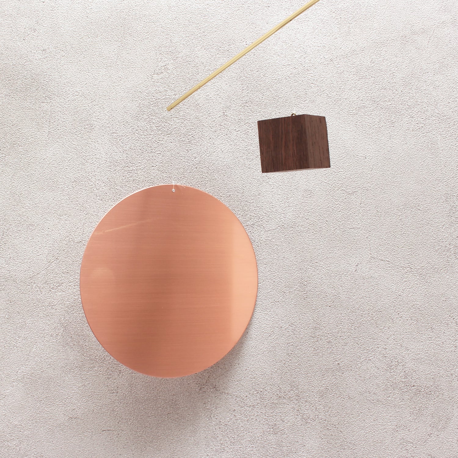 □再入荷時期未定□【HARMONY WORLD】モビール (真鍮 銅 木製