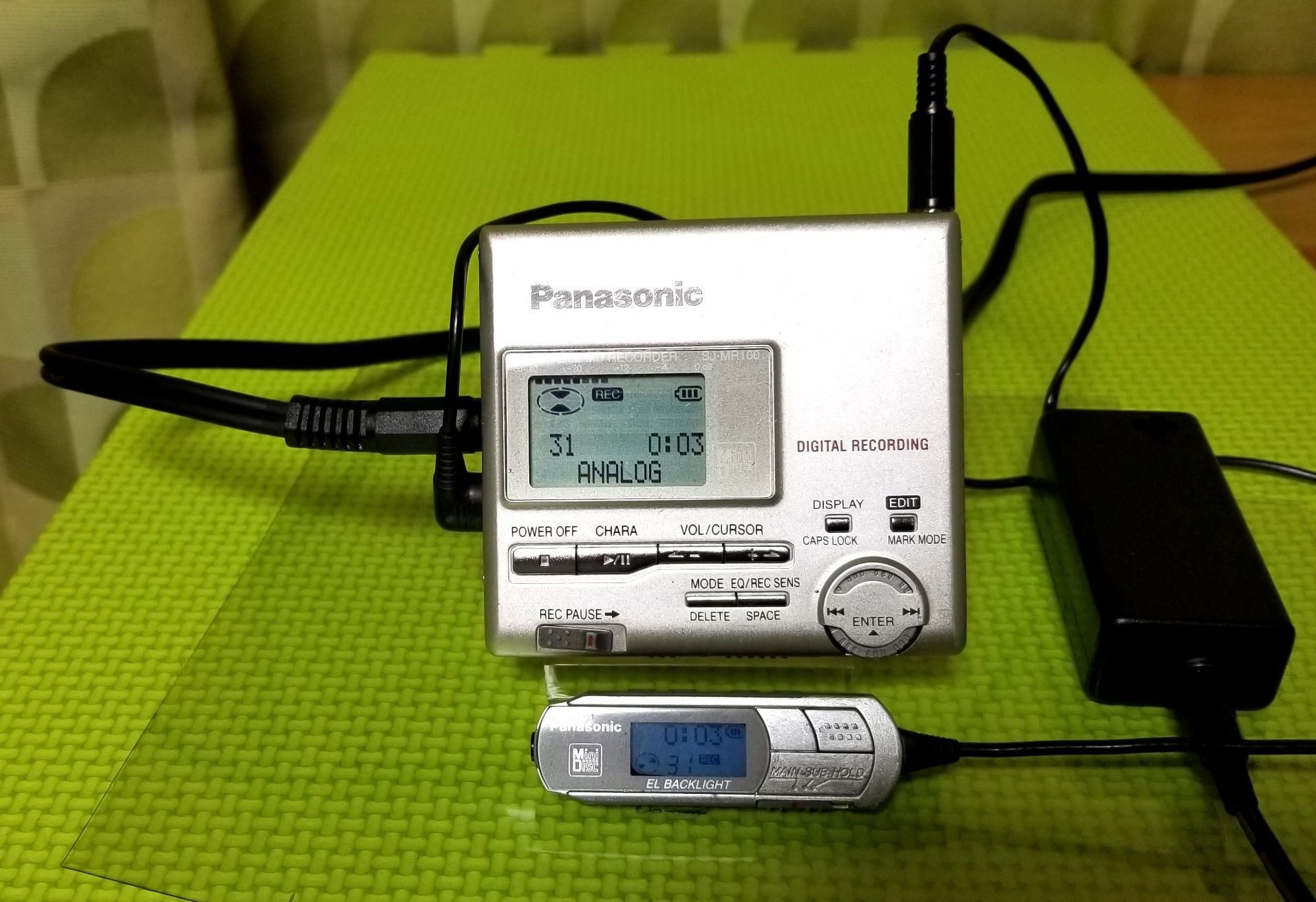 Panasonic SJ-MR100 ポータブルMD MDLP非対応 完動品・動作保証 MTR PRO SHOP