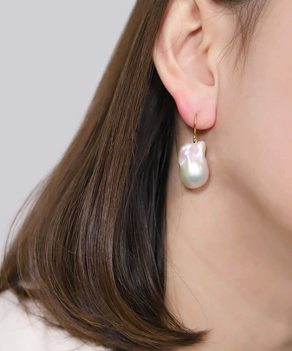 baroque pearl drop pierce/earring〈高品質 Sクラス〉 | LARICA