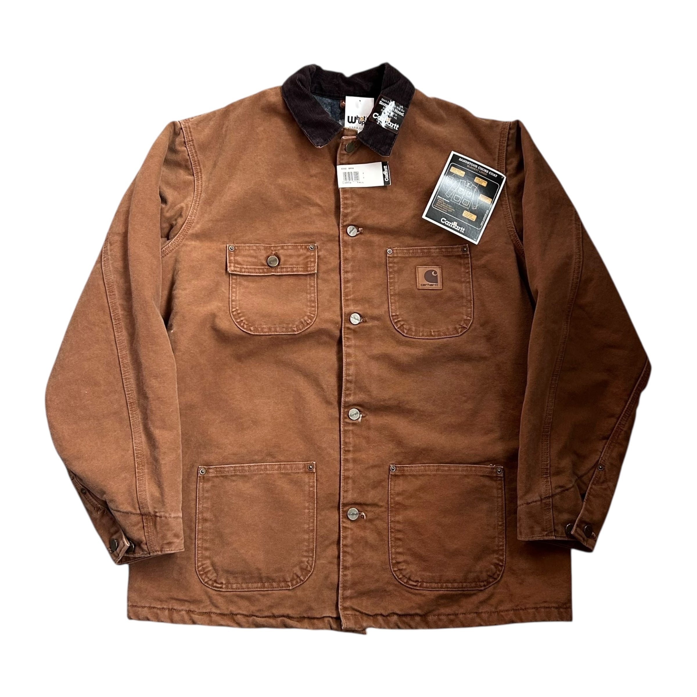 Dead Stock!! 2003s Carhartt "Sandstone Chore Coat BLANKET LINED"