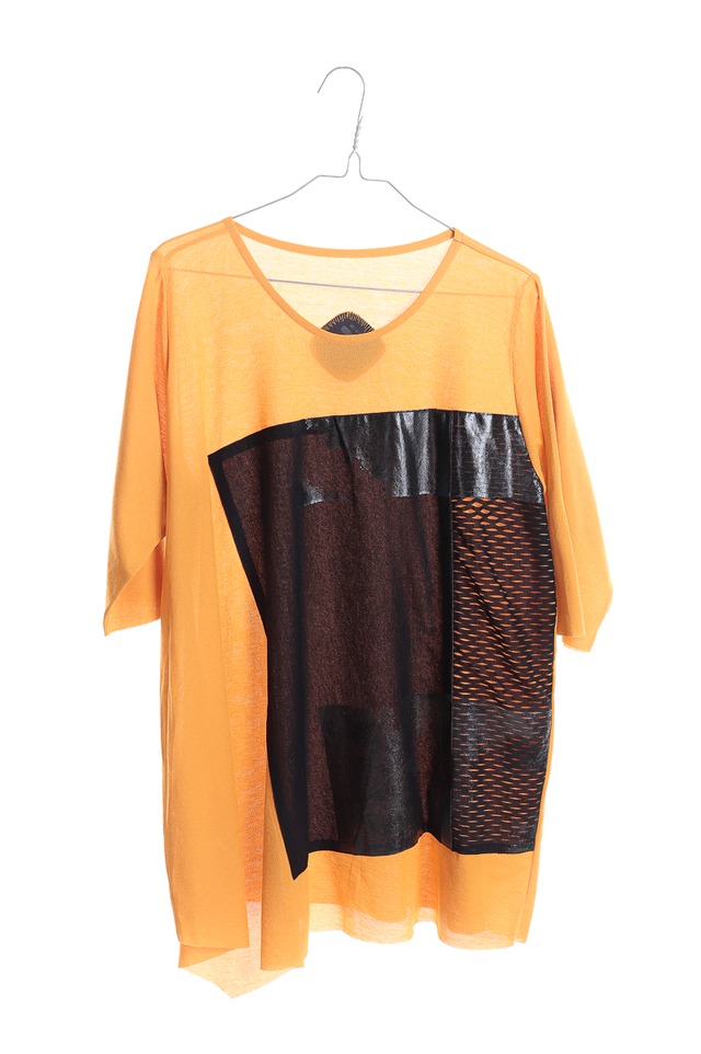 KABUKU TUNIC yellow 5235921 WEARABLE ART ［着るアート］