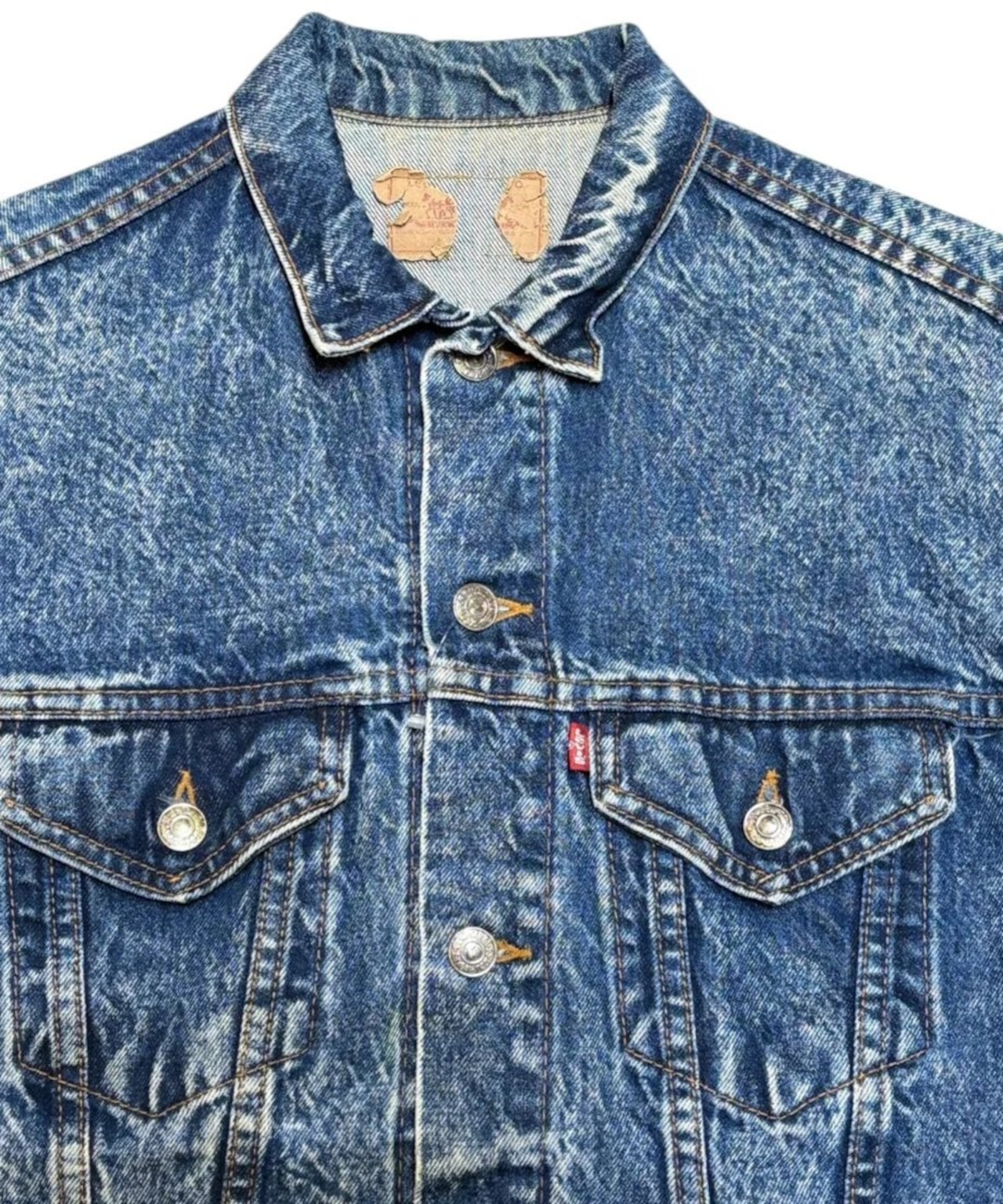 1980s Levi’s 57508 アシッドデニムジャケット ブリーチ