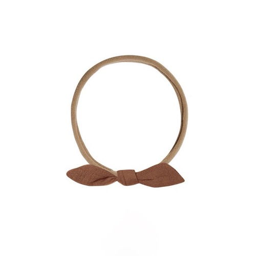 Quincy Mae(クインシーメイ) / 25aw LITTLE KNOT HEADBAND / CEDAR