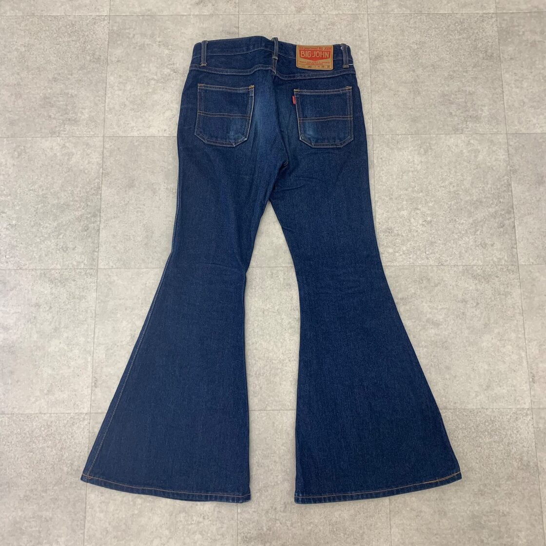 90s vintage フレアパンツ メンズ ウエスタンベルボトム 黒デニム 