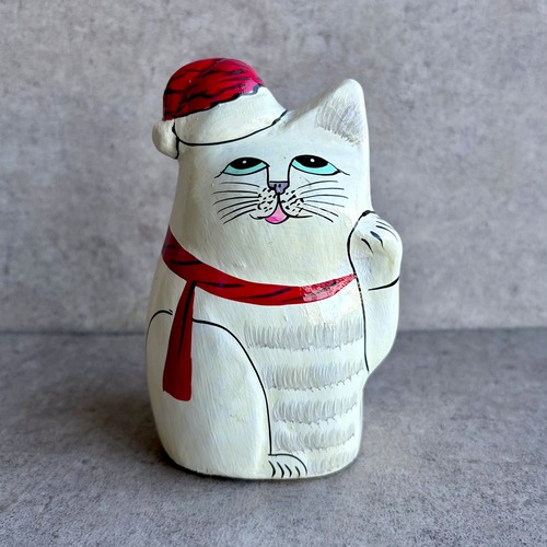 amabro  インドの招き猫 PAPER MACHE CAT