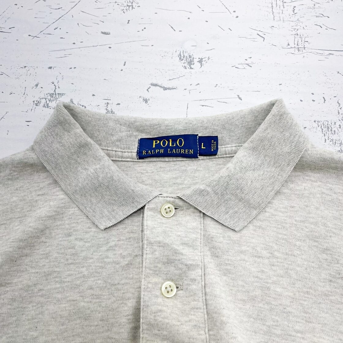 POLO RALPH LAURE ポロラルフローレン ワンポイント刺?長袖ポロシャツ 